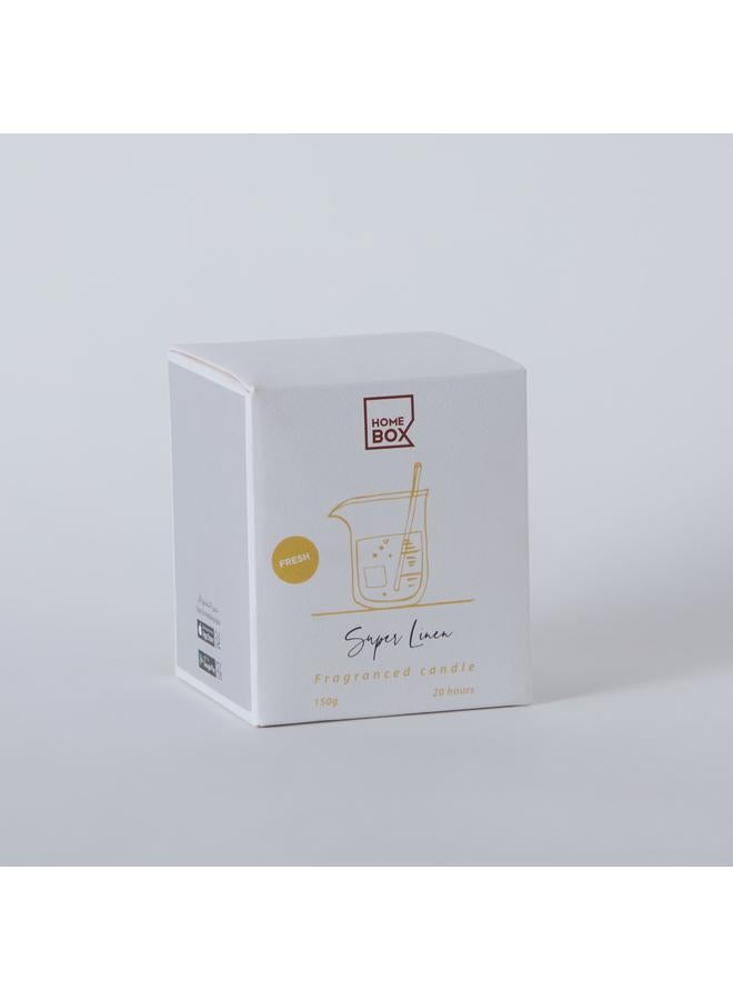 Eden Super Linen Glass Jar Candle 150 G - Image 5