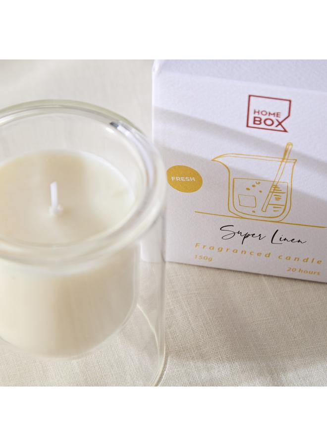 Eden Super Linen Glass Jar Candle 150 G - Image 3