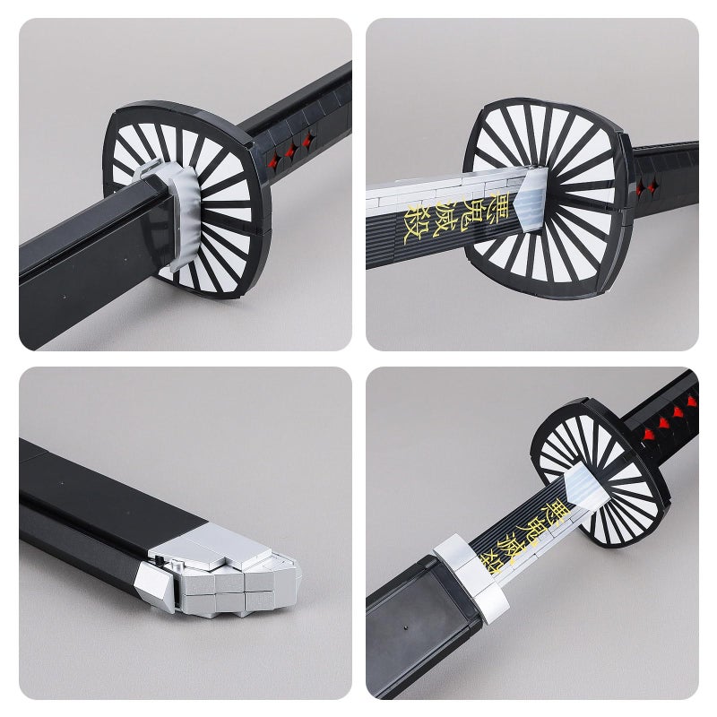 TOY PLAYER Kamado Tanjirou Sword Building Set Compatible with Lego Katana Building Block Set Gift for Adult - Image 3
