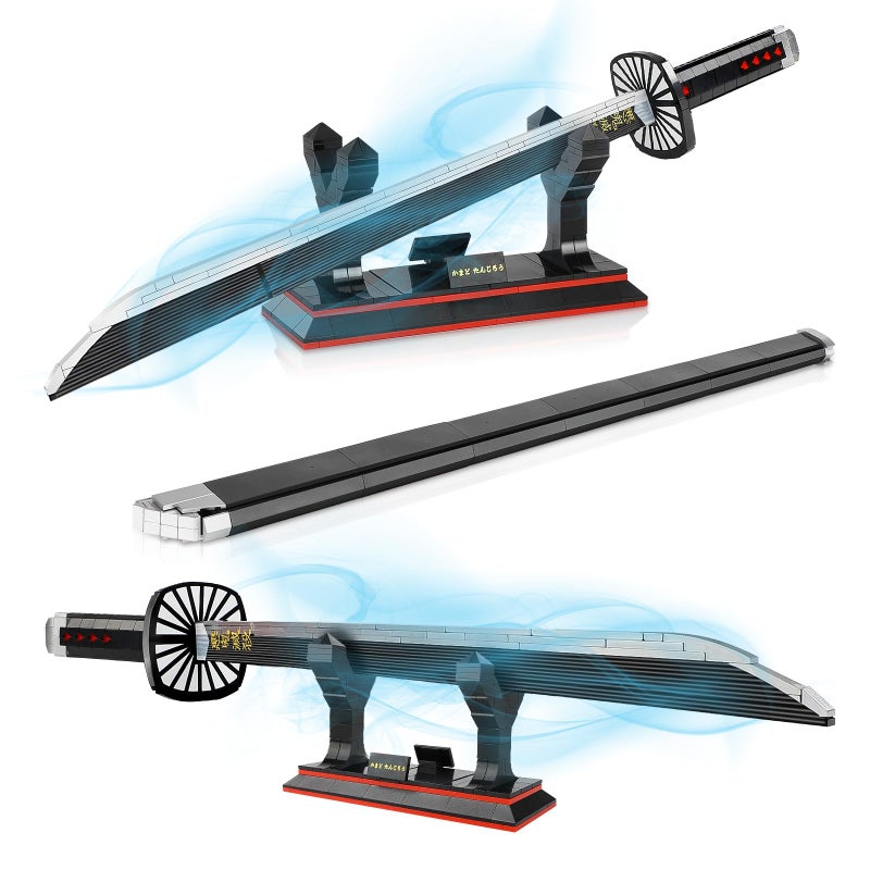 TOY PLAYER Kamado Tanjirou Sword Building Set Compatible with Lego Katana Building Block Set Gift for Adult - Image 2