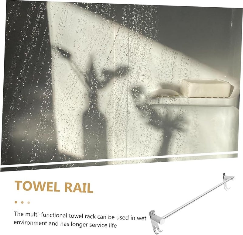 Stainless Steel Towel Rack Over Toilet Bathroom Storage Bar Modern Practical Design - Image 4