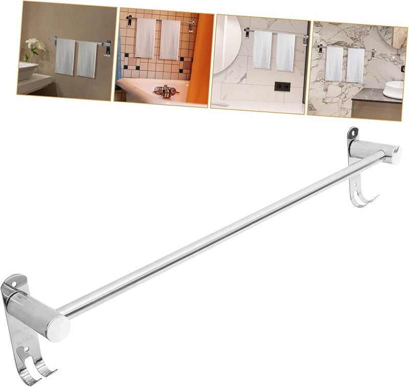 Stainless Steel Towel Rack Over Toilet Bathroom Storage Bar Modern Practical Design - Image 3