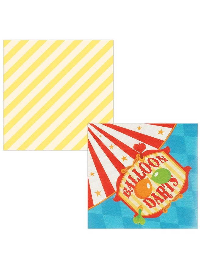 Birthday Express Carnival Games Party Supplies Lunch Napkins (20) - Image 2