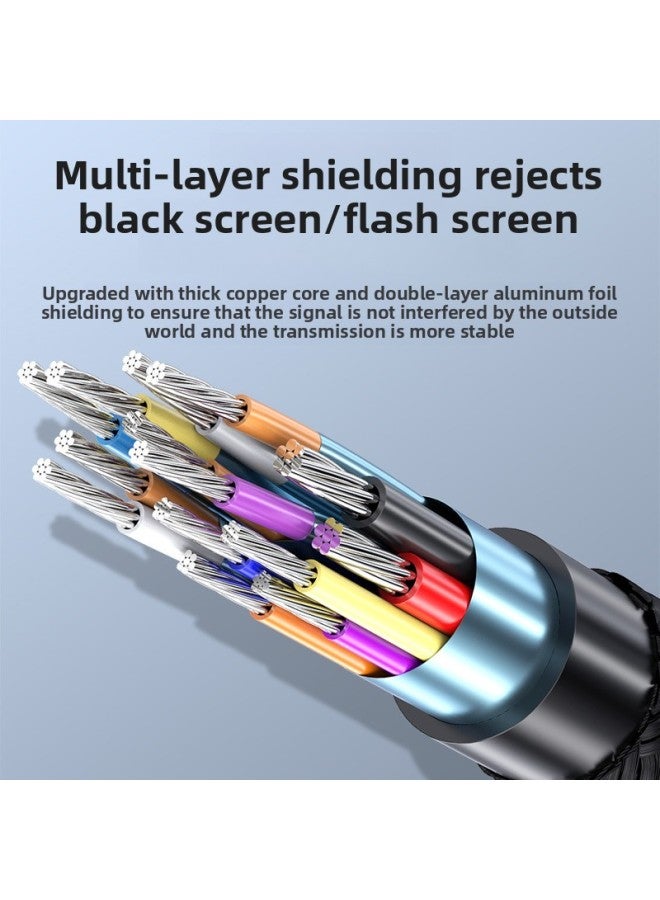 Type-c To Dp Converter 8k60HZ Mobile Phone Screen Line Computer Monitor Connected To Typec To Dp-Color:【Dark Gray】】 - Image 5