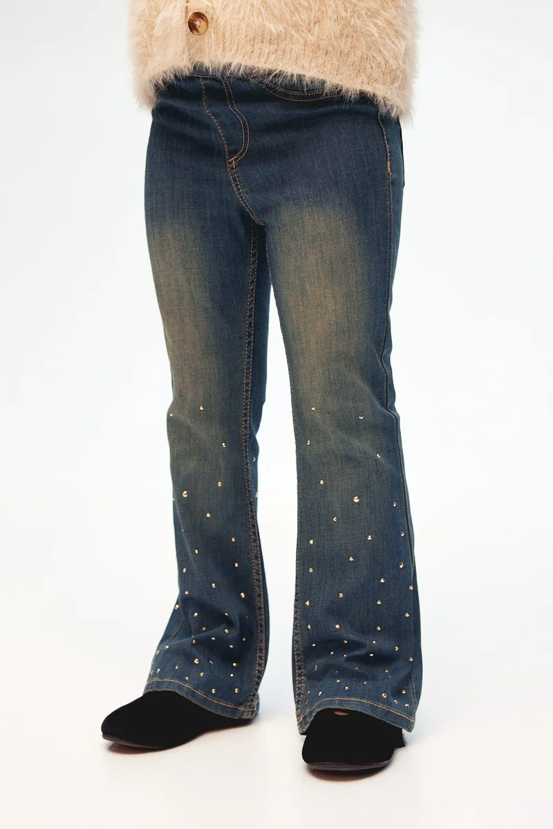 H&M Embellished Denim Jeggings