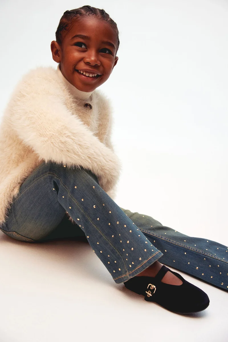 H&M Embellished Denim Jeggings