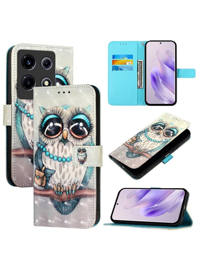 Zaboon Case For Infinix Note 30 VIP 3D Painting Horizontal Flip Leather Phone Case - Image 1