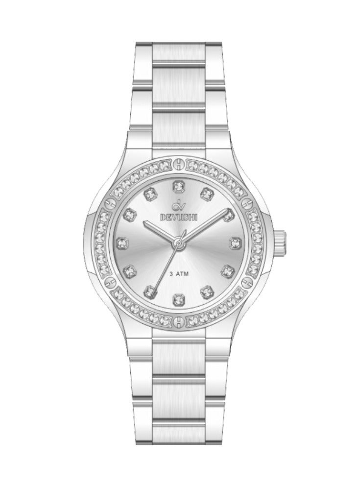 Devushi Elegant wrist watch decorated with zircon stones and an attractive design for women - Image 2