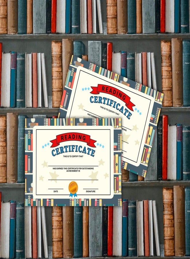 Lashicorn Reading Award Certificate 30pk 6x9” Cardstock Books Read Pages from Librarians Bookworm for Students End of Year Elementary Library Bookshelf - Image 5