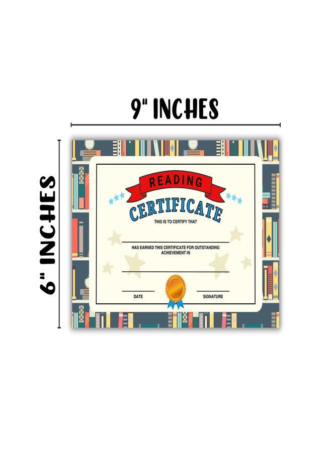 Lashicorn Reading Award Certificate 30pk 6x9” Cardstock Books Read Pages from Librarians Bookworm for Students End of Year Elementary Library Bookshelf - Image 3