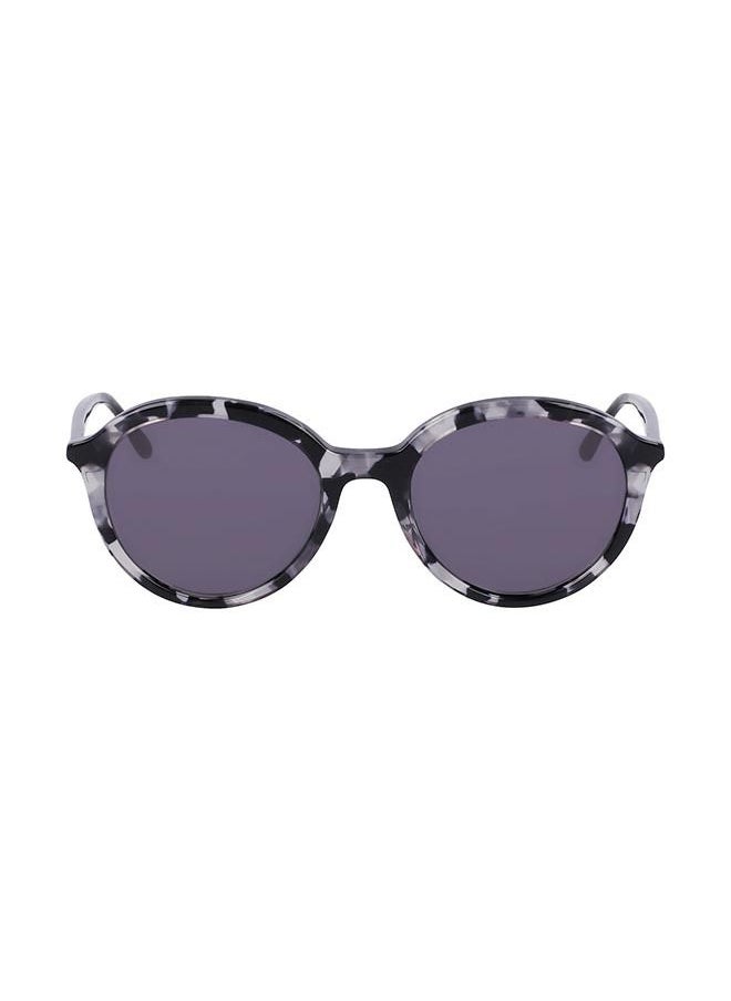 Donna Karan نظارة شمسية نسائية دائرية من الأسيتات بإطار كامل DO512S 5119  - Image 1