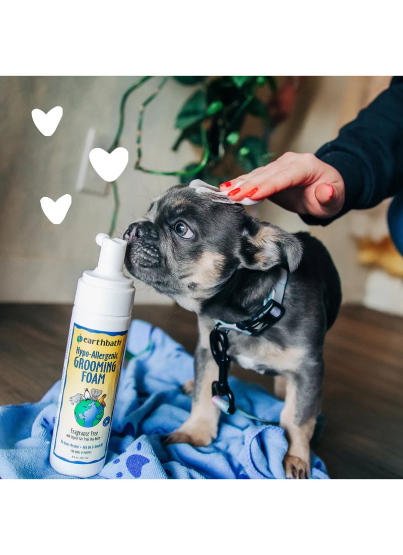 earthbath Waterless Grooming Foam For Dogs And Puppies Hypo Allergenic And Fragrance Free  - Image 4