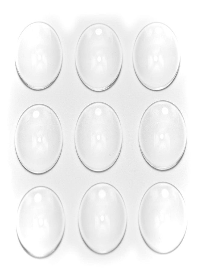 ALL in ONE Flat Back Clear Glass Dome Cabochons Clear Magnifying Cabs Non-calibrated for DIY Photo Pendant Craft Jewelry Making (12mm-100pcs) - Image 2