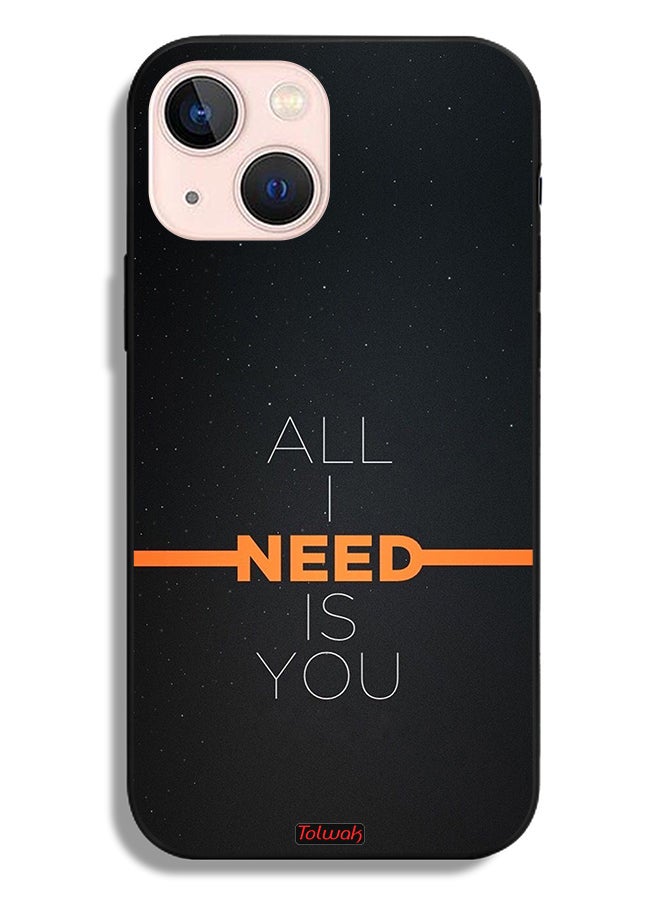 Tolwak Apple iPhone 13 mini Protective Case All I Need Is You - Image 2
