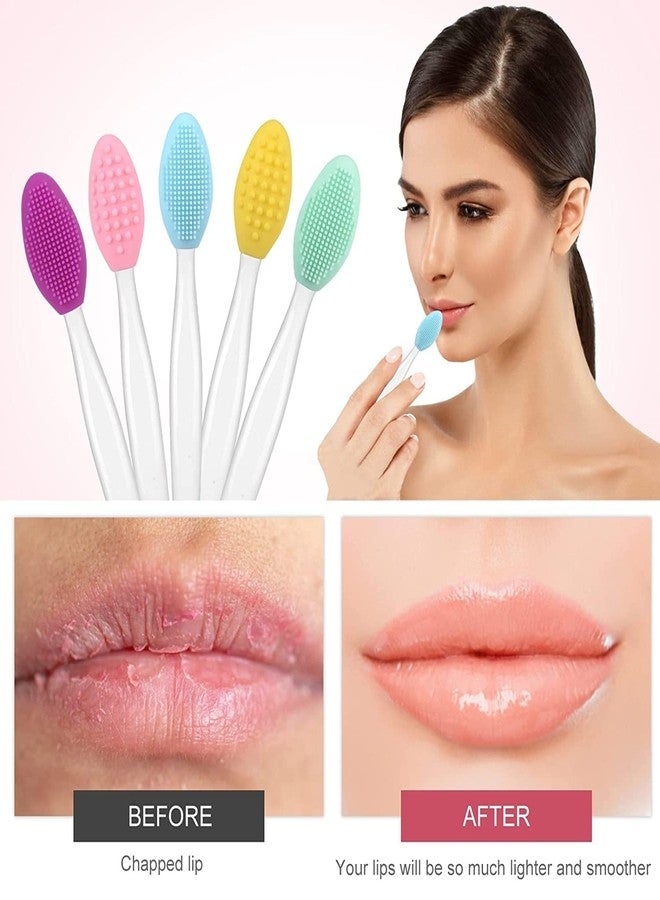 KitchenFest® Silicone Painless Double Sided Lip/Nose Exfoliating for Blackheads/Whiteheads Remover Cleaning Soft Bristles Brush, (M, 2) - Image 4