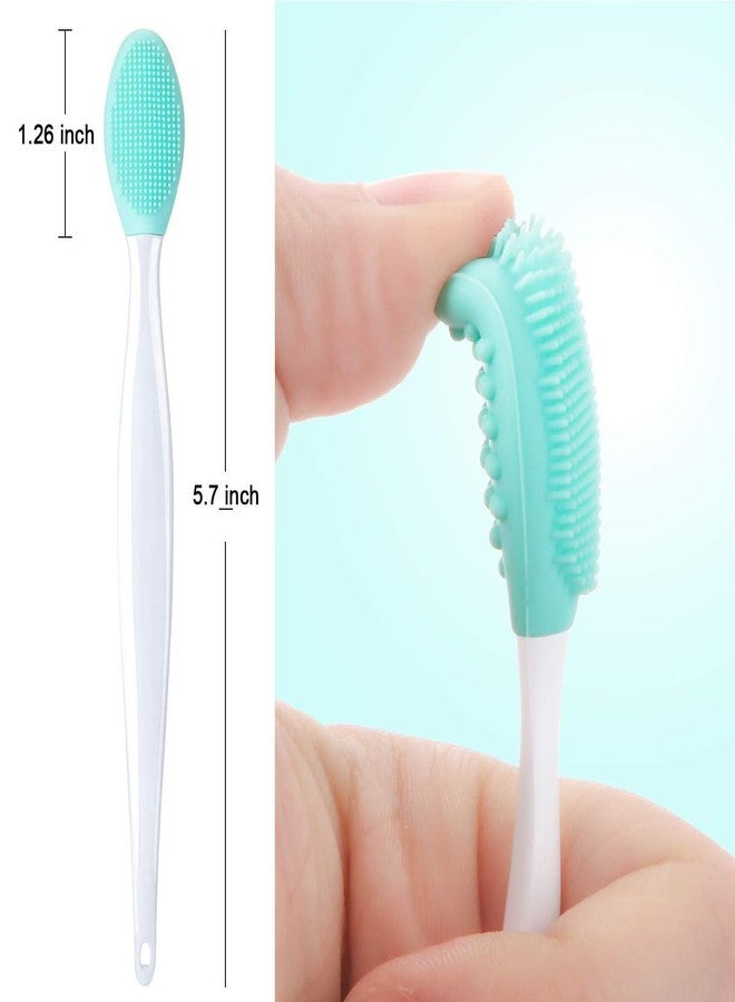 KitchenFest® Silicone Painless Double Sided Lip/Nose Exfoliating for Blackheads/Whiteheads Remover Cleaning Soft Bristles Brush, (M, 2) - Image 2