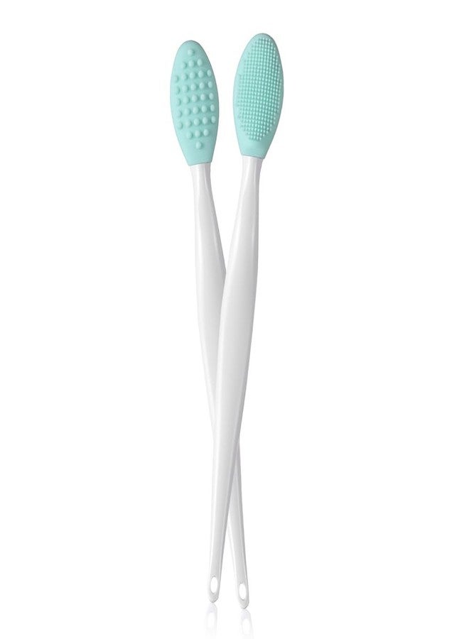 KitchenFest® Silicone Painless Double Sided Lip/Nose Exfoliating for Blackheads/Whiteheads Remover Cleaning Soft Bristles Brush, (M, 2) - Image 1