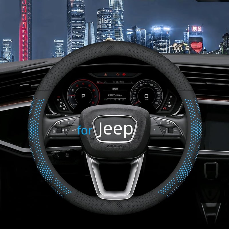 Yangday Leather Steering Wheel Cover for Jeep - Image 1