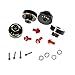 RampCrab Hex Wheel hubs Extension kit 5mm for SCX24 AX24 Brass Extended Hex Hub Wheel Spacers Upgrades Parts for SCX24 Bronco Deadbolt JLU C10 AX24 124 RC Crawler Car Upgrades Accessories Red - Image 2