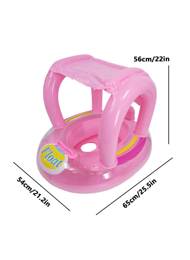 مقعد أطفال دائري منفوش بمظلة بولي فينيل كلوريد، حلق سباحة أطفال، مقعد مطبوع لطيف