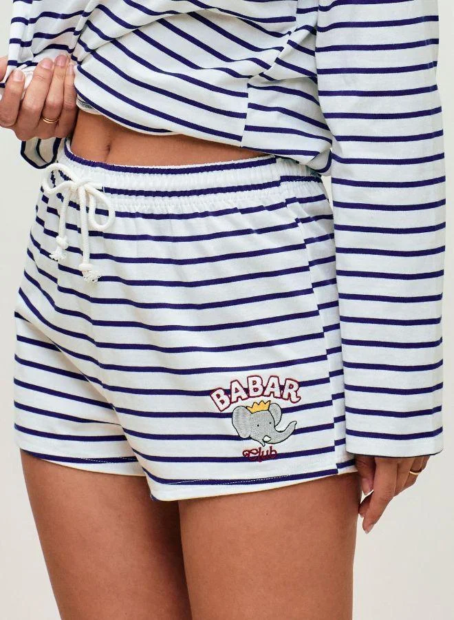 UNDIZ Babar cotton striped shorts