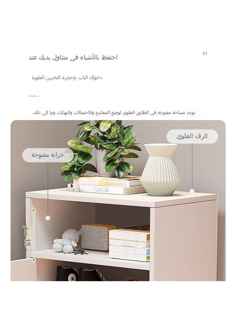 fashionhome Premium Space-Saving Multilayer Vertical Shoe Cabinet Stylish Dust-Proof and High Capacity Shoe Rack with doors for Small Spaces  White 180x43x30 cm - Image 3