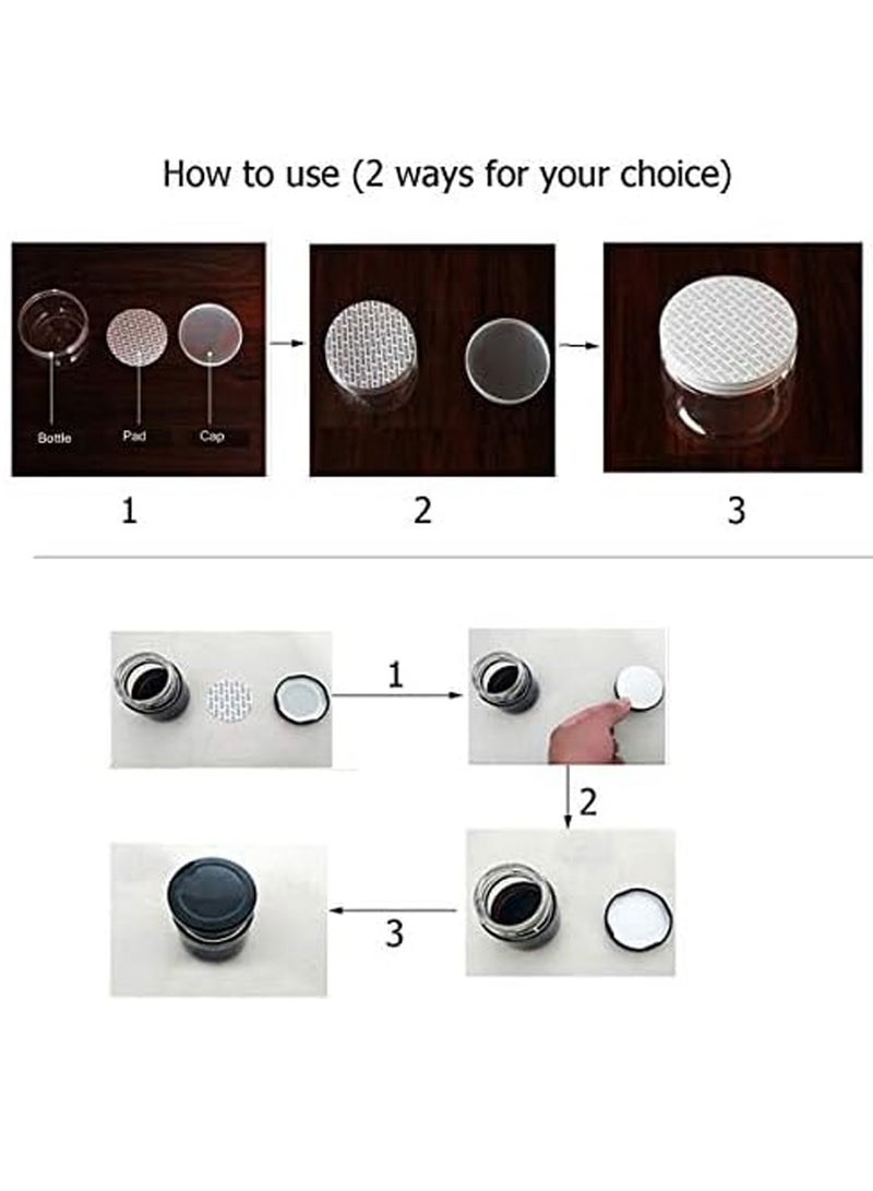 Pressure Sensitive Seals for Bottle Lids, Easy-to-Use Cap Liners for Plastic & Glass Jars, Waterproof Tamper-Proof Foam Seals, No Machine Needed, Strong Seal for Food, Medicine, Cosmetics, 7-Layer Leak-Proof Gasket (Diameter 80mm/100 Pieces)  - Image 3