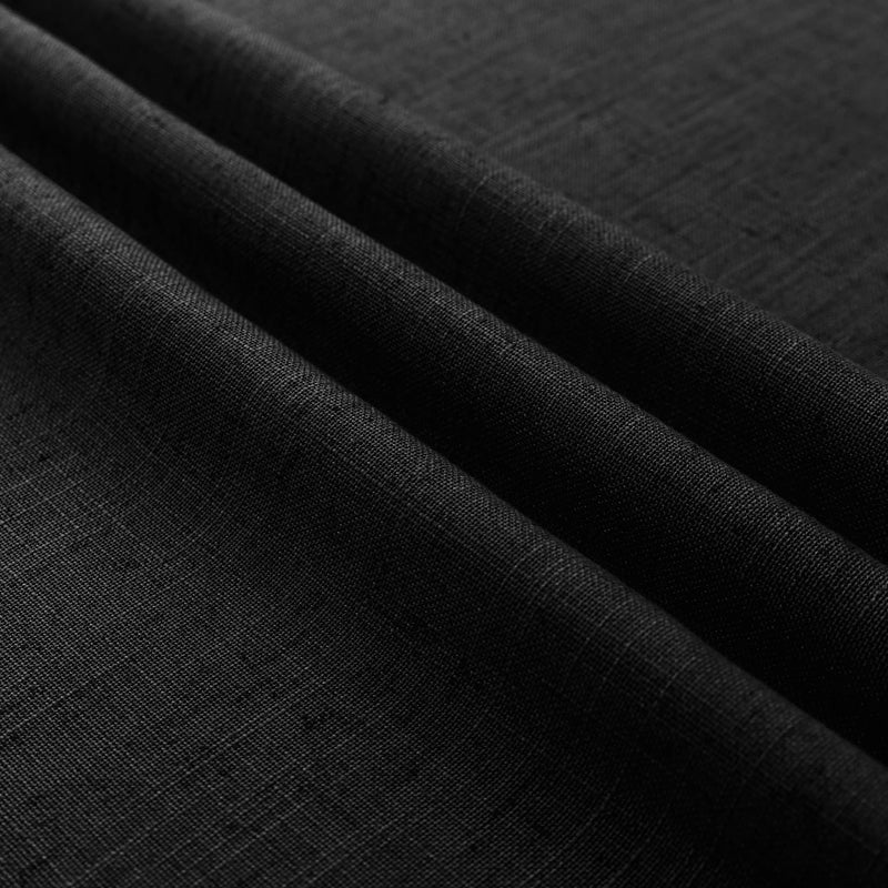 KOUFALL الستائر المطلقة في Koufall Black Linen لغرفة النوم TOP BOHO FARMHOUSE Strtains Gothic Grotains لغرفة المعيشة 84 بوصة طويلة - Image 5