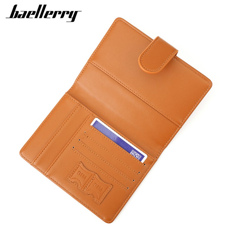 Baellerry Multifunctional RFID Passport Holder with Magnetic Snap for Business Travel - Image 4
