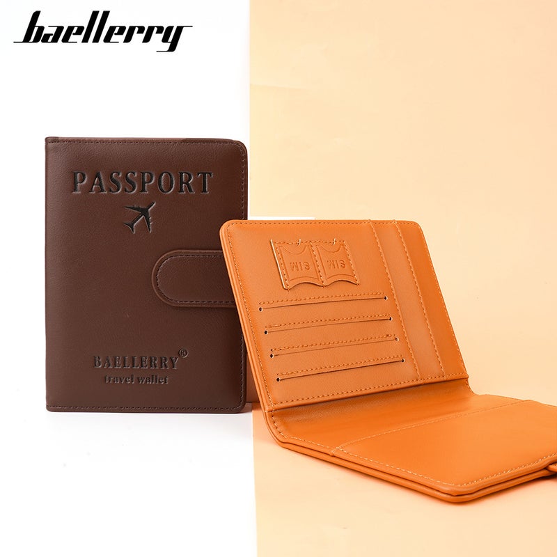 Baellerry Multifunctional RFID Passport Holder with Magnetic Snap for Business Travel - Image 5