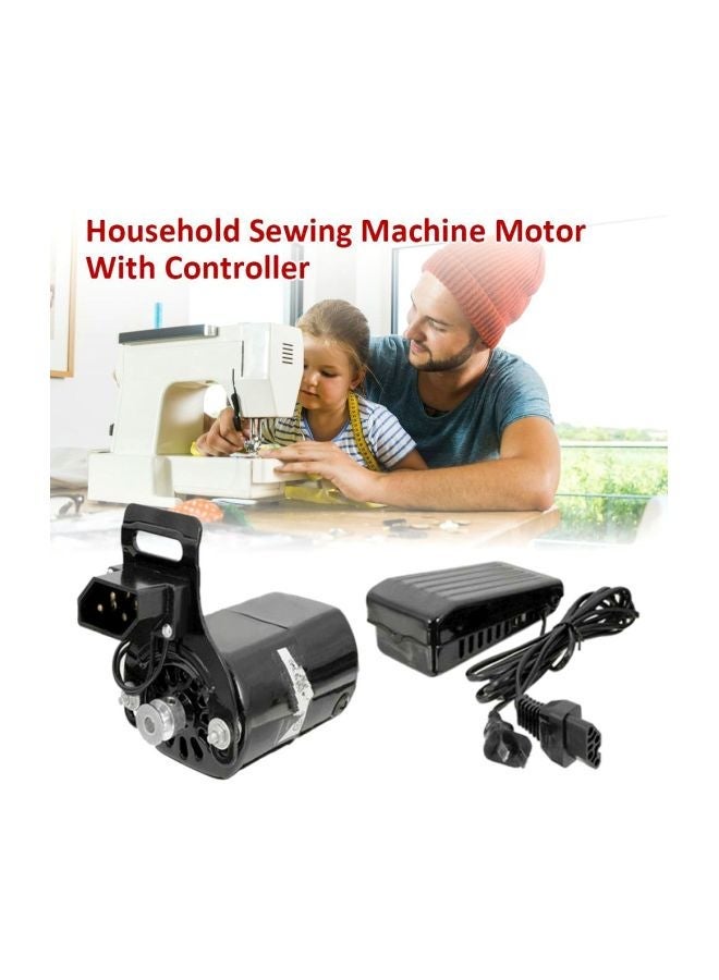 NIBEMINENT Household Sewing Machine Motor With Controller Black - Image 2
