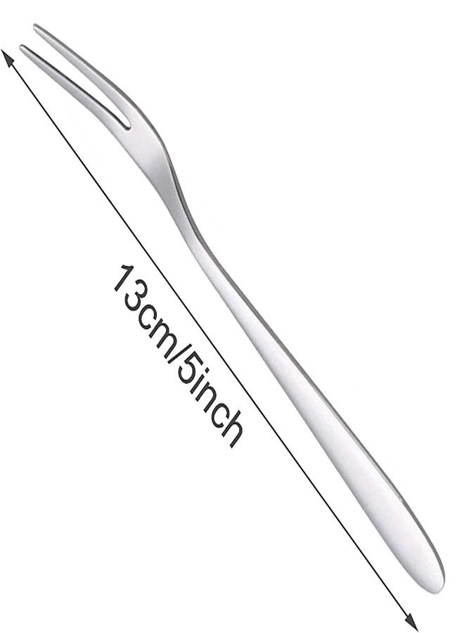 VishList12 Pieces Stainless Steel Fruit Forks for Home & Kitchen, Fruit Picks, Kids, Snacks, Fruits and Dessert, Small Fruit Fork (Pack of 12, Silver) - Image 4