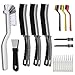 Prelady 20Piece Crevice Cleaning Brush Set Multifunctional Kit with Precision Brushes ScraperShower Cleaner Brush for Car Kitchen Bathroom Grout Sink Cup Teapot Bottle Blender Corners More - Image 2