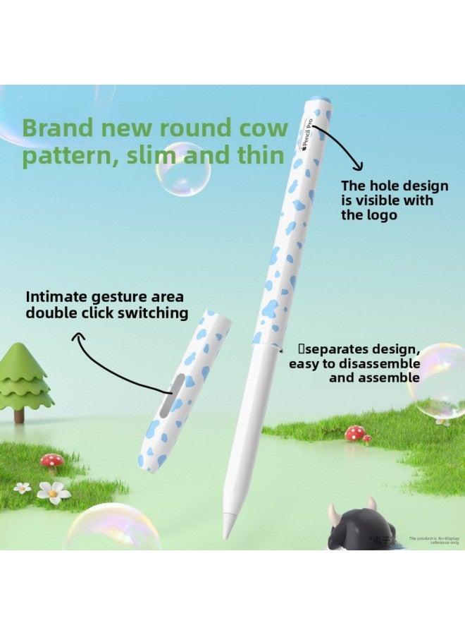 For Apple For Applepencil Pro Protective Case Pencilpro Silicone Milk Pattern Pen Case Second Generation Universal-Color:【black】 Pen Cover-Applicable Model:For Apple Pencil Pro/2nd Generation Universal - Image 4