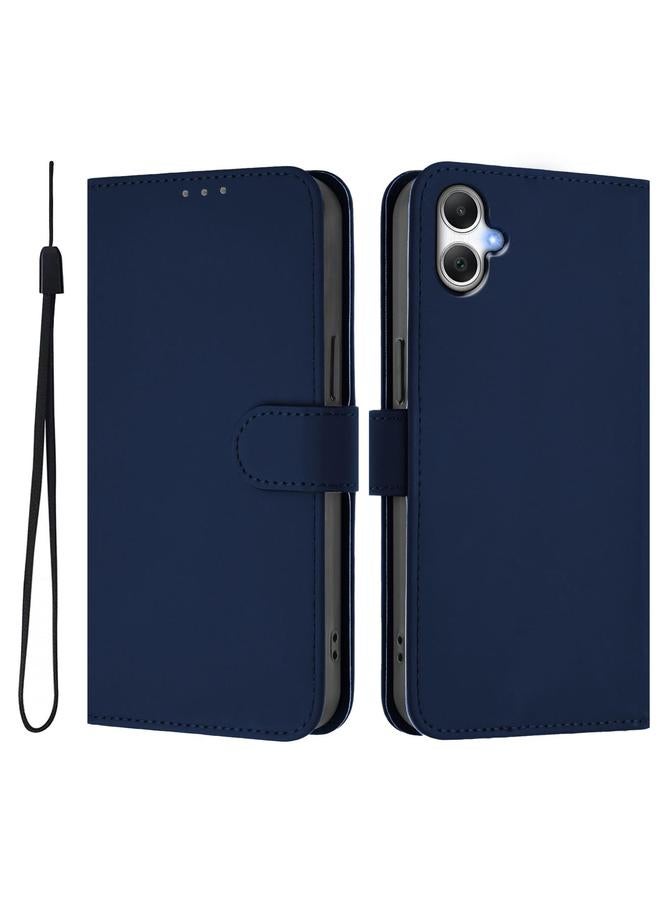 اس-توب جراب لهاتف Samsung Galaxy A06 4G / A06 5G مصنوع من الجلد بلون سادة مع حبل - Image 2