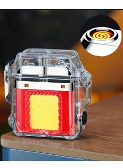 Generic USB Rechargeable Electric Lighter Flameless Windproof Plasma Lighter No Butane Lighter Outdoor Light for Camping Hiking Tactical Survival Gear 