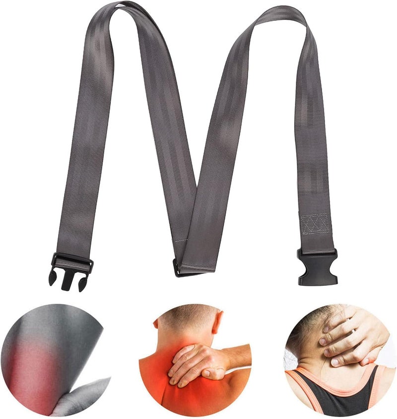 klarako Mobilization Belt, Stretching Strap, Portable Hinged Walking Belt Physical Belt Stretching Strap Joint Mobilization Band Mobilization Belt (Grey) - Image 4