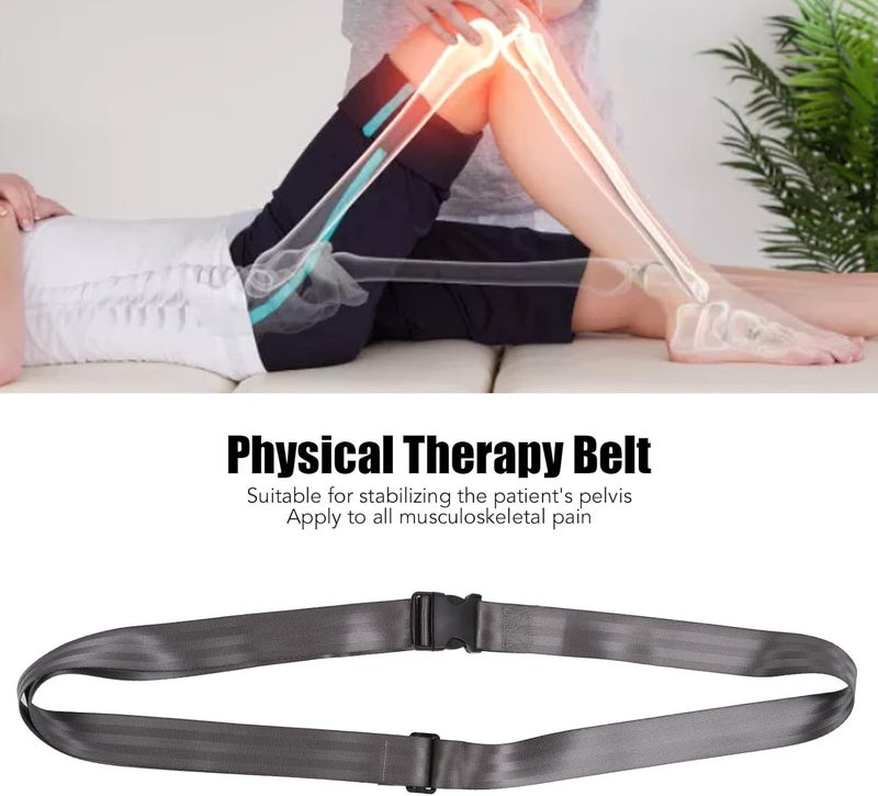 klarako Mobilization Belt, Stretching Strap, Portable Hinged Walking Belt Physical Belt Stretching Strap Joint Mobilization Band Mobilization Belt (Grey) - Image 2