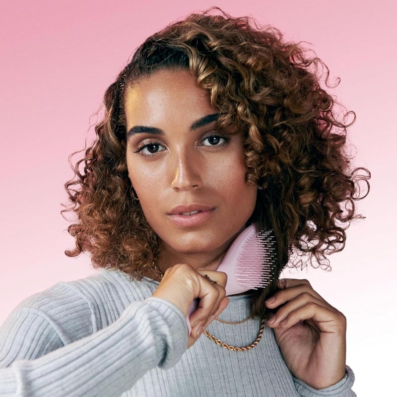TANGLE TEEZER The Ultimate Detangler Hairbrush | For Wet & Dry Hair | Detangles All Hair Types | Reduces Breakage, Eliminates Knots | Two-Tiered Teeth & Comfortable Handle | Vibrant Leopard - Image 2