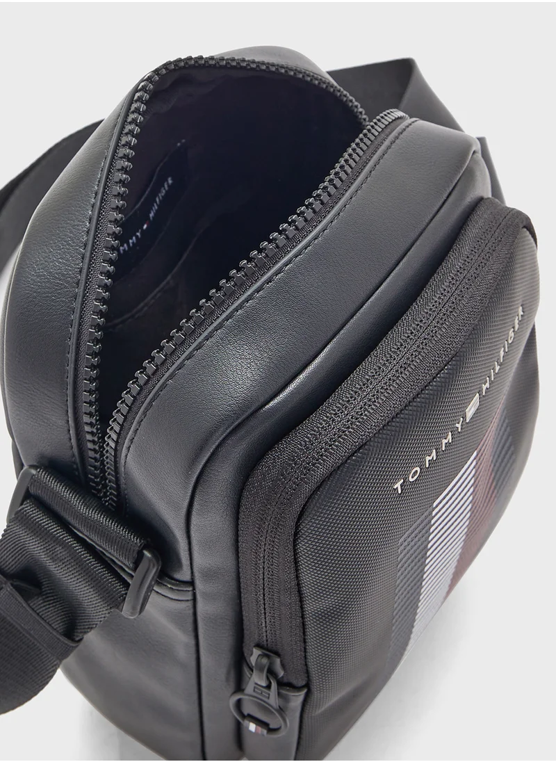 تومي هيلفيغر Logo Pique Messenger Bag