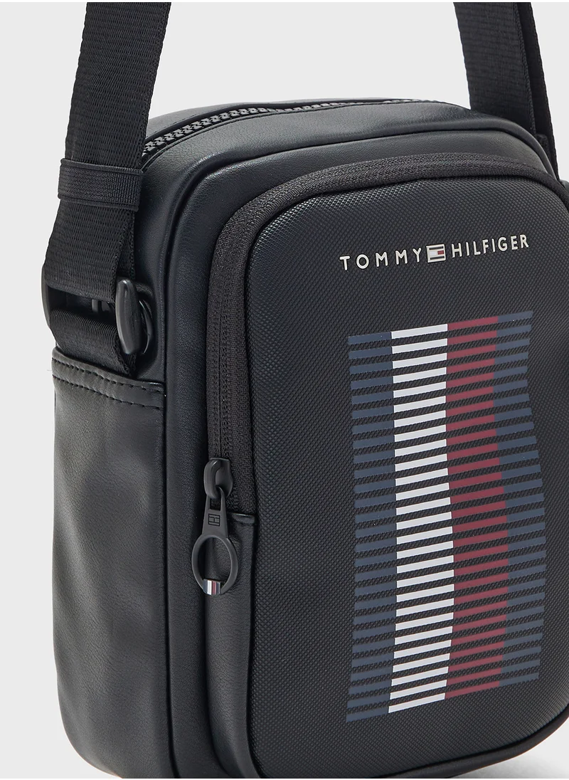تومي هيلفيغر Logo Pique Messenger Bag