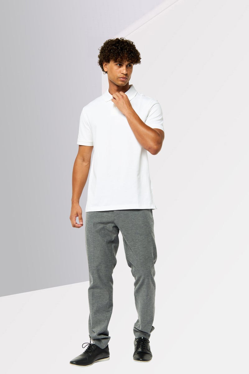 GANT Men Heather Stretchable Chino Pants, Grey - Image 3