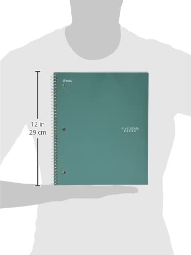Five Star Spiral Notebook + Study App, 1 Subject, Graph Ruled Paper, Fights Ink Bleed, Water Resistant Cover, 8-1/2" x 11", 100 Sheets, Seaglass Green (620000CH1) - Image 3
