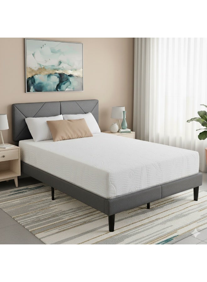 Harmony Home 12-Inch Gel Memory Foam Pocket Spring Mattress – Cooling Comfort, Medium-Firm, W160 × L200 cm (Queen XL)