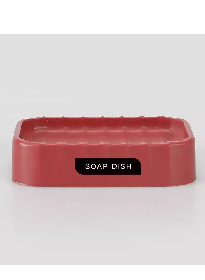 SANITARY Ware's Window 4-Piece Bathroom Accessories Set-Red - Image 5