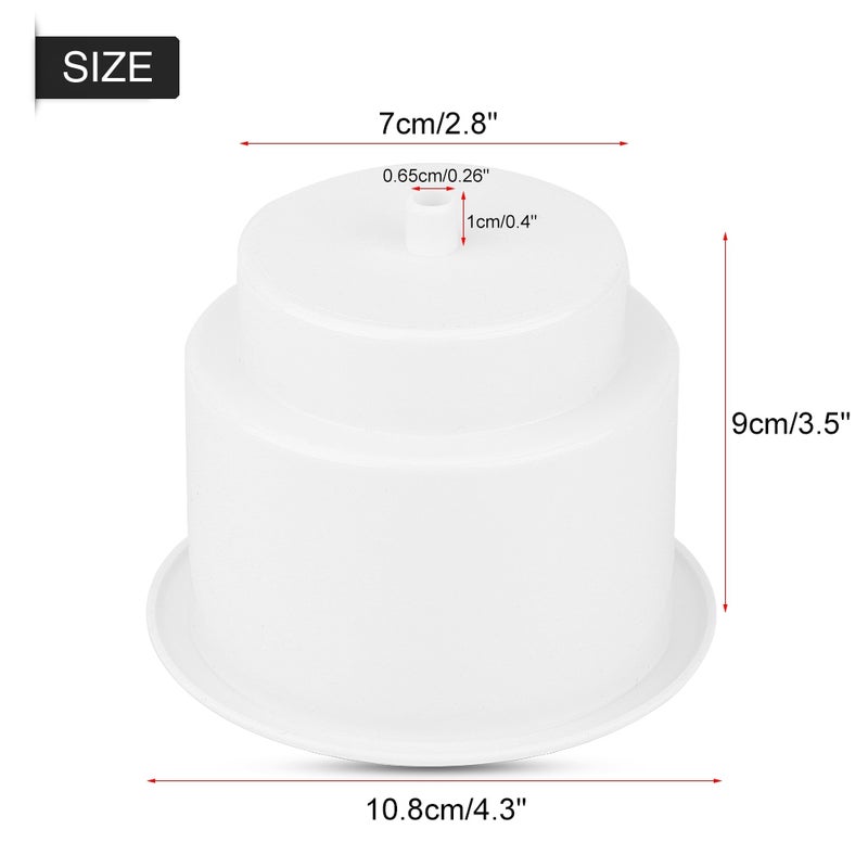 Marine RV Boat Yacht Plastic Drink Cup Bottle Can Holder With Insert Drain Hole Universal White - Image 1