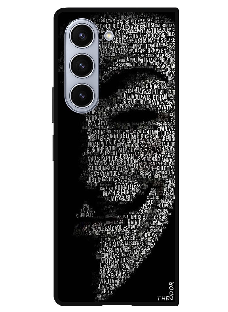 Theodor Protective Case Anti Scratch Shock Proof Bumper Cover For Samsung Galaxy Z Fold 6 Joker Half Face Mask  - Image 1