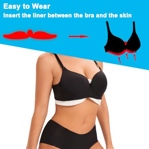 KimYoung Brushed Cotton on Both Sides - Bra Liners for Sweating Rash Breast Sweat Liner Cotton Pads – 6PCS (Large) - Image 5