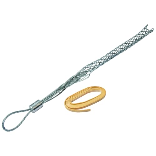 Klein Tools KSSK1251 Double Weave Split Mesh Wire Pulling Grips Made in USA Offset Flexible Eye for Cable Diameter 125Inch to 149Inch 16Inch