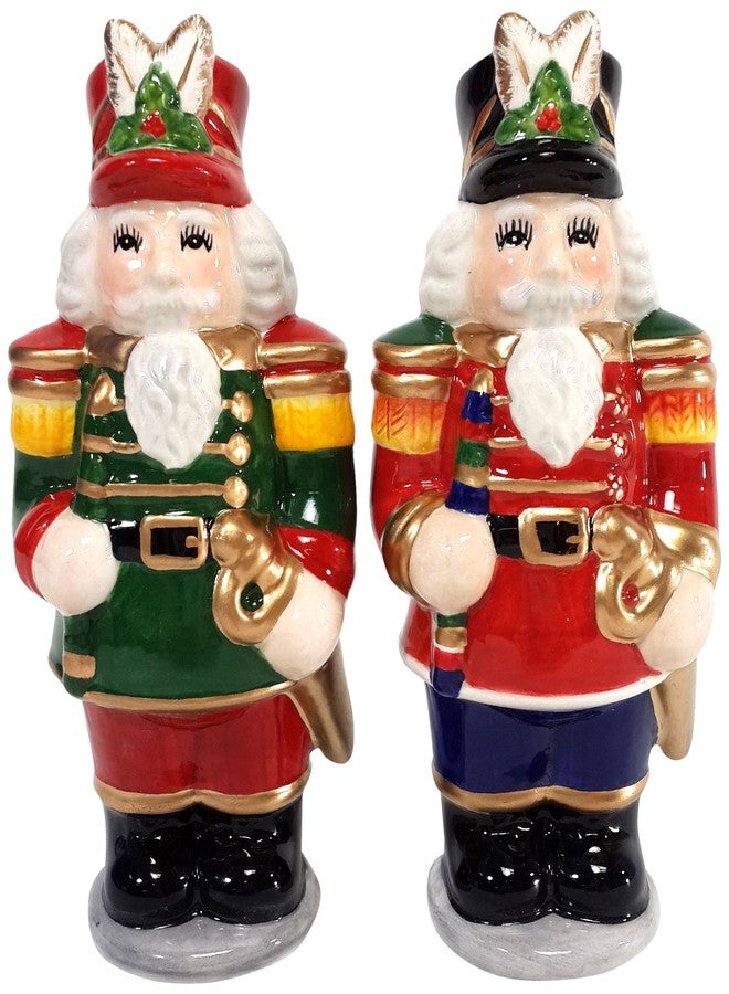 Cg Cosmos 54546 Gifts Ceramic Nutcracker Salt and Pepper Set, 4-1/2-Inch - Image 2